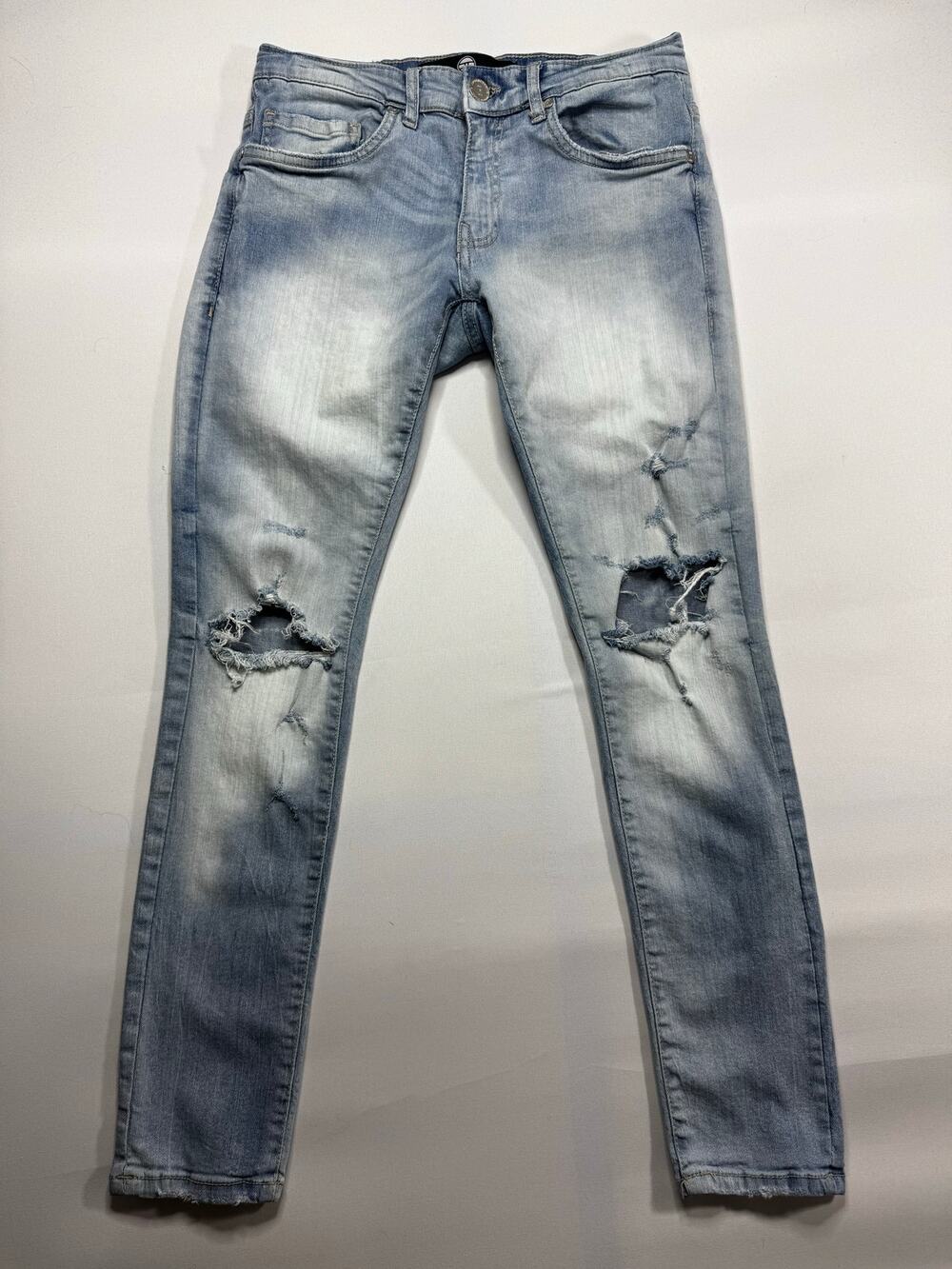 Jordan Craig Men's Ross Distressed‎ Skinny Blue  Jeans - Size 28x30 (28x29)*